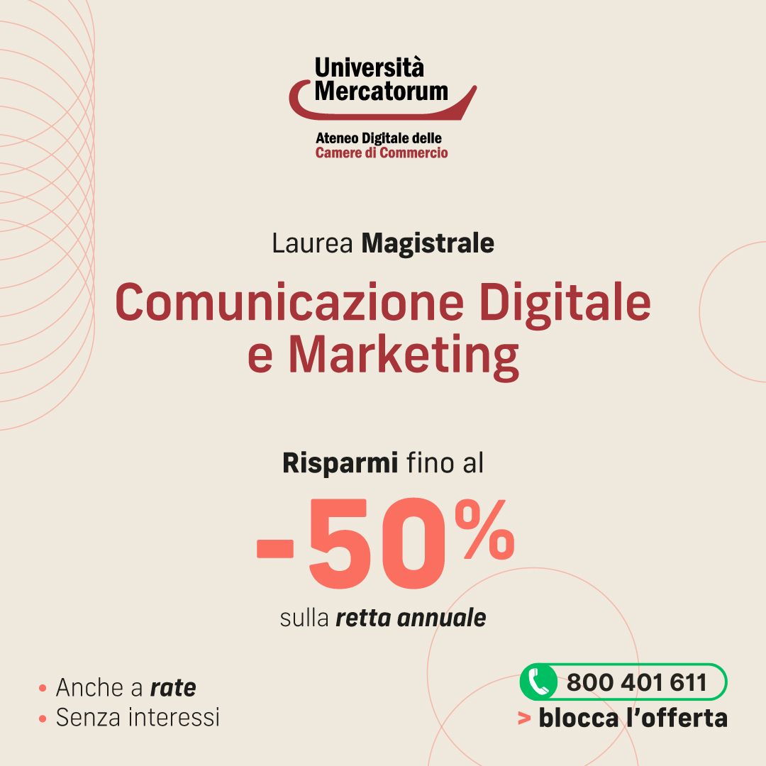 Scopri di più sull'articolo Scopri il Corso di Laurea Magistrale in Comunicazione Digitale e Marketing LM-59