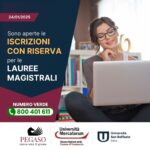 Iscrizioni con riserva laurea magistrale 2025 università Pegaso Mercatorum San Raffaele