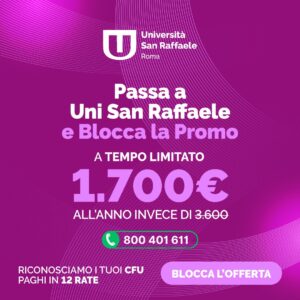 Scopri di più sull'articolo Passa all’Università Digitale con Uni San Raffaele: Offerta Imperdibile a 1.700€ all’Anno!