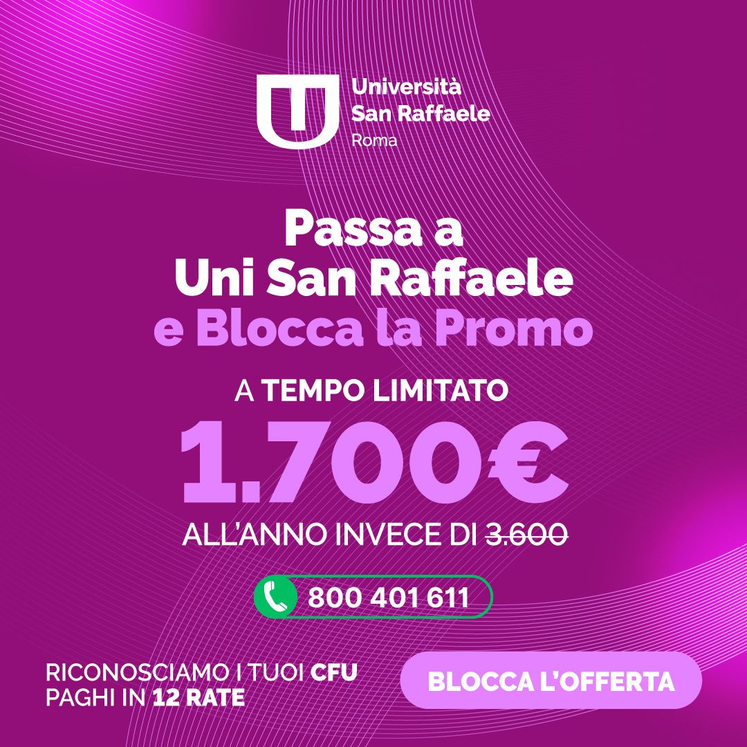 Scopri di più sull'articolo Passa all’Università Digitale con Uni San Raffaele: Offerta Imperdibile a 1.700€ all’Anno!