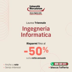 Scopri di più sull'articolo Studiare Ingegneria Informatica L-8 Online con UniMercatorum: Flessibilità e Innovazione