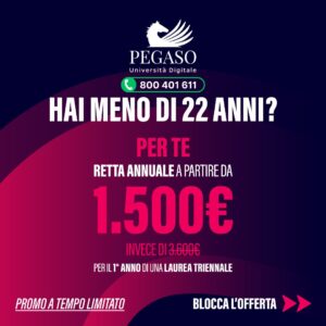 Scopri di più sull'articolo Promo Futuro Sicuro Pegaso: Università Online a Costi Agevolati