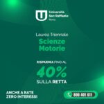 Studia Online con l’Università San Raffaele: Corso di Laurea in Scienze Motorie (L-22)