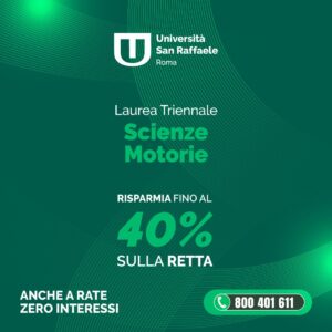 Scopri di più sull'articolo Studia Online con l’Università San Raffaele: Corso di Laurea in Scienze Motorie (L-22)