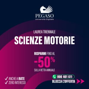 Scopri di più sull'articolo Laurea Online in Scienze Motorie L-22 con UniPegaso: Studia all’Università da casa