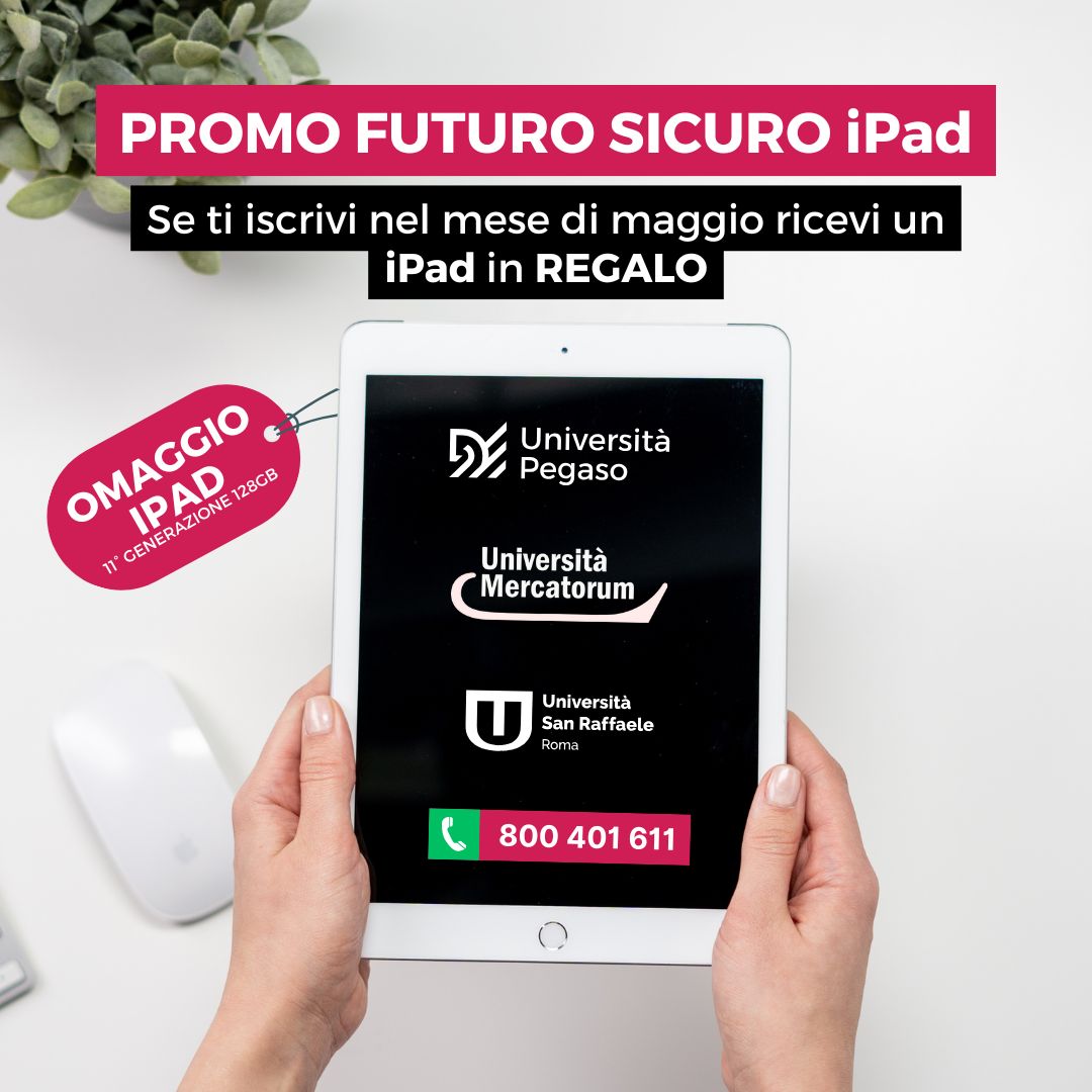 Al momento stai visualizzando Promo Futuro Sicuro iPad: l’università ti regala il futuro… e un iPad!