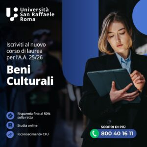 Scopri di più sull'articolo Nuovo Corso di Laurea Triennale Online in Beni Culturali – Patrimonio Culturale in Era Digitale (L-1) A.A. 2025/2026