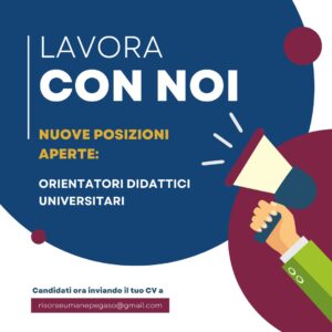 Scopri di più sull'articolo Lavora con noi – Ampliamento della Rete nel Settore dell’Orientamento Universitario in Toscana ed Enna