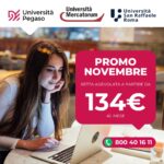 Promo Università Novembre 2025: rette agevolate Pegaso, Mercatorum e San Raffaele