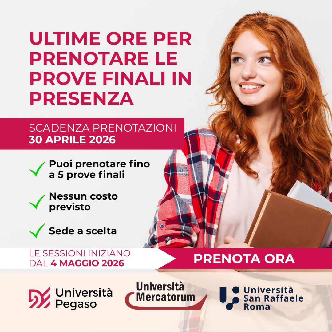 Scopri di più sull'articolo Prove Finali di Profitto in Presenza: Prenotazioni in Scadenza il 30 Aprile 2026