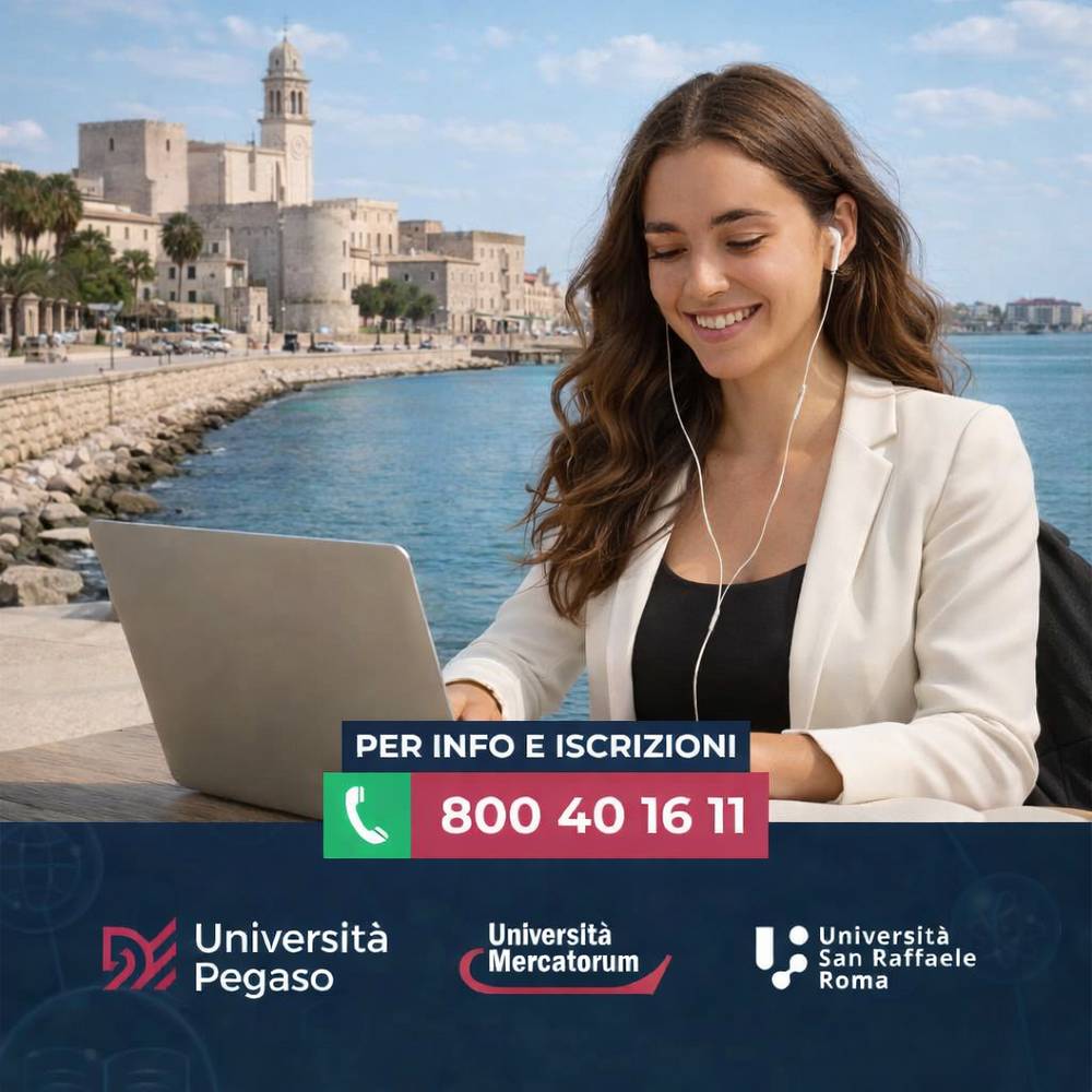 Unipegaso Barletta è il canale privilegiato per chi risiede nel territorio e desidera iscriversi all’Università Telematica Pegaso, ateneo leader nel settore digitale e riconosciuto dal MUR.