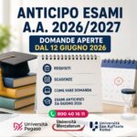 Anticipo Esami 2026/2027: dal 12 giugno è possibile presentare la domanda