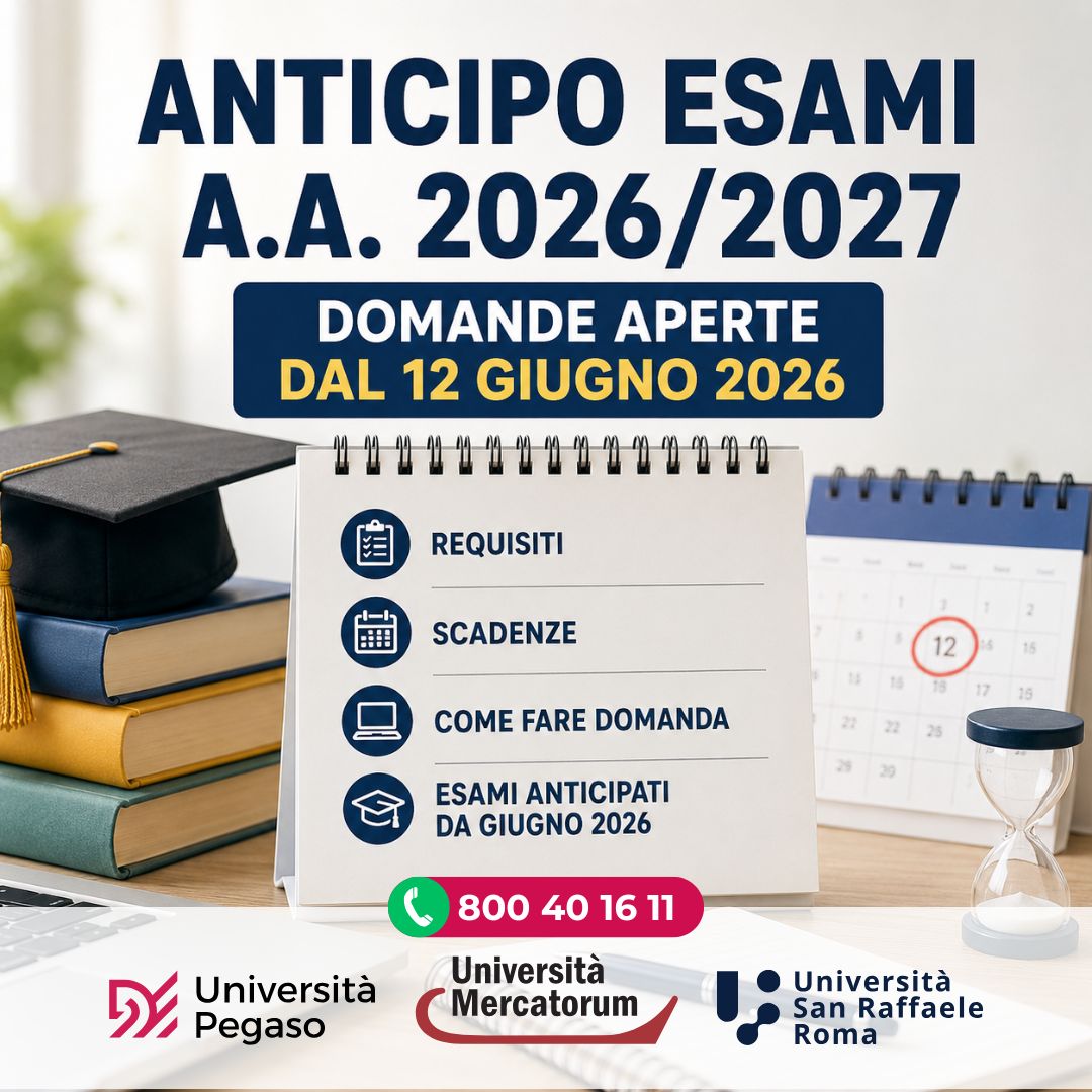 Al momento stai visualizzando Anticipo Esami 2026/2027: dal 12 giugno è possibile presentare la domanda