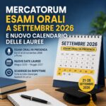 Mercatorum: esami orali straordinari a settembre 2026 e nuove scadenze per le lauree
