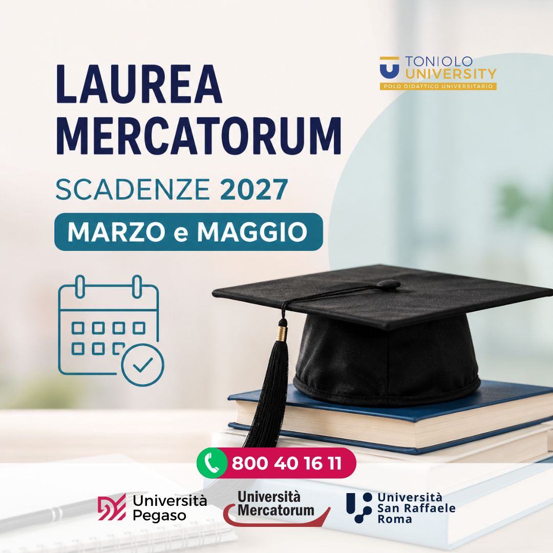 Al momento stai visualizzando Laurea Mercatorum 2027: pubblicato il calendario delle sessioni di marzo e maggio